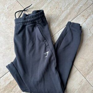 GYMSHARK BOYS  SIZE SMALL BLACK SWEATPANTS SIZE 12 /14